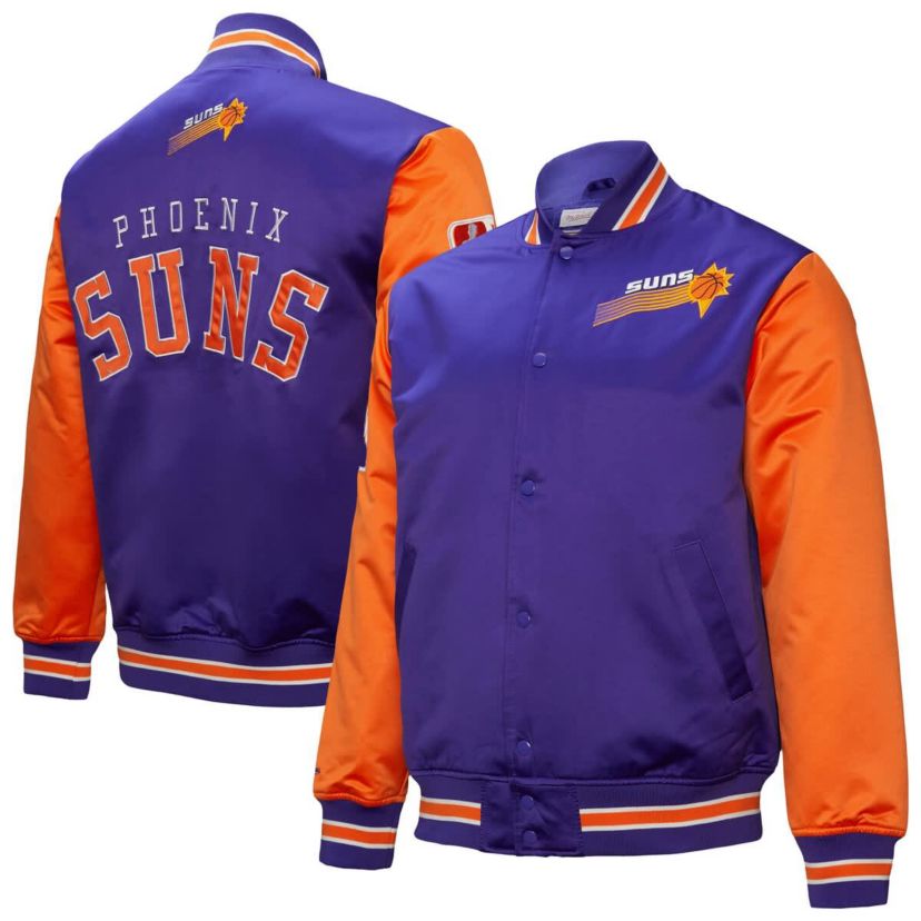 NBA Phoenix Suns Hardwood Classic Primetime Full-Snap Satin Jacket