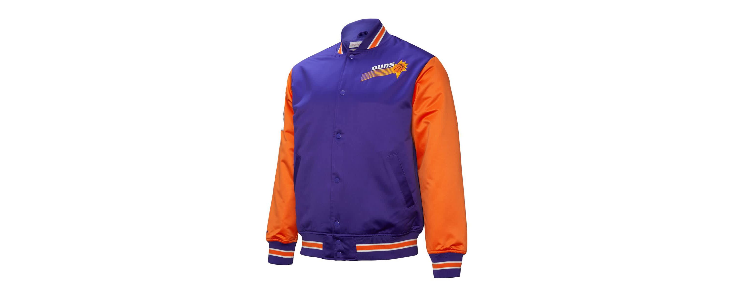 NBA Phoenix Suns Hardwood Classic Primetime Full-Snap Satin Jacket
