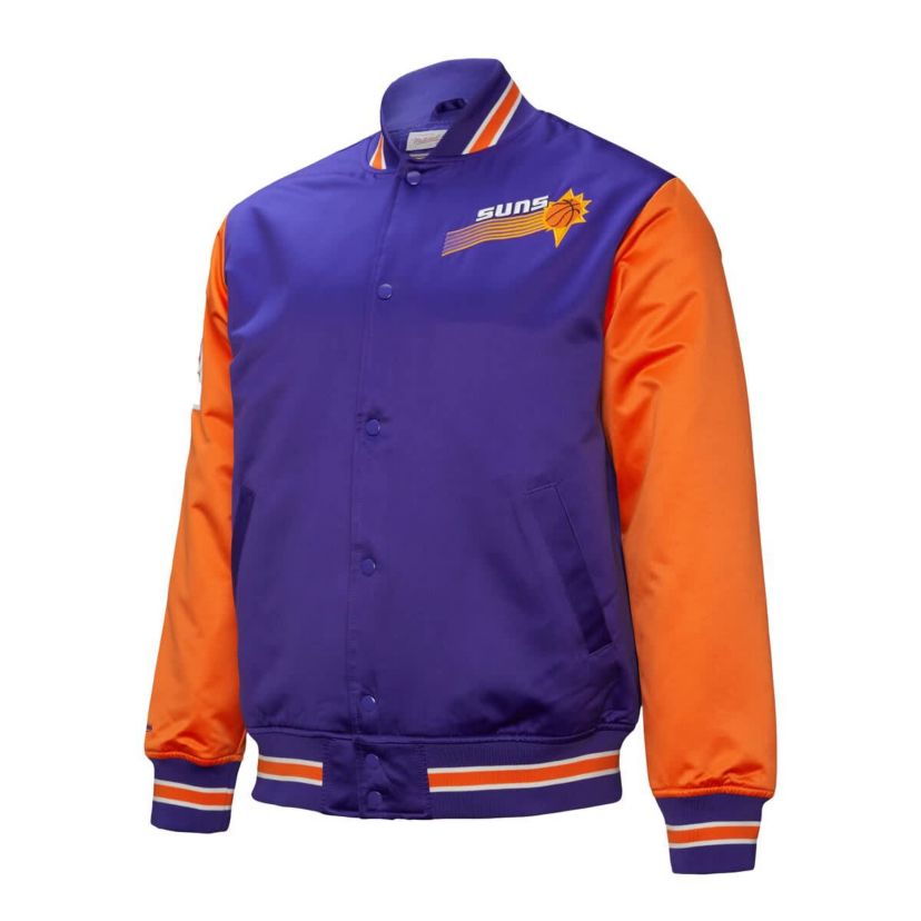 NBA Phoenix Suns Hardwood Classic Primetime Full-Snap Satin Jacket