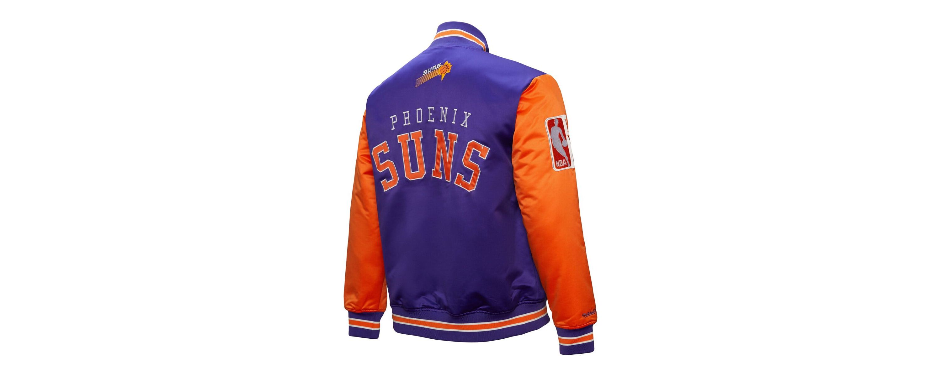 NBA Phoenix Suns Hardwood Classic Primetime Full-Snap Satin Jacket