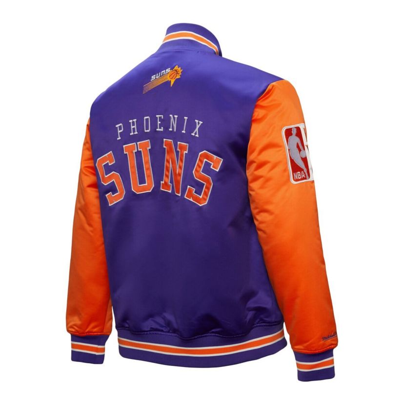 NBA Phoenix Suns Hardwood Classic Primetime Full-Snap Satin Jacket