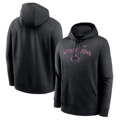 Men's NCAA Nike Penn State Nittany Lions Throwback Club Fleece Pullover Hoodie, Black, XL