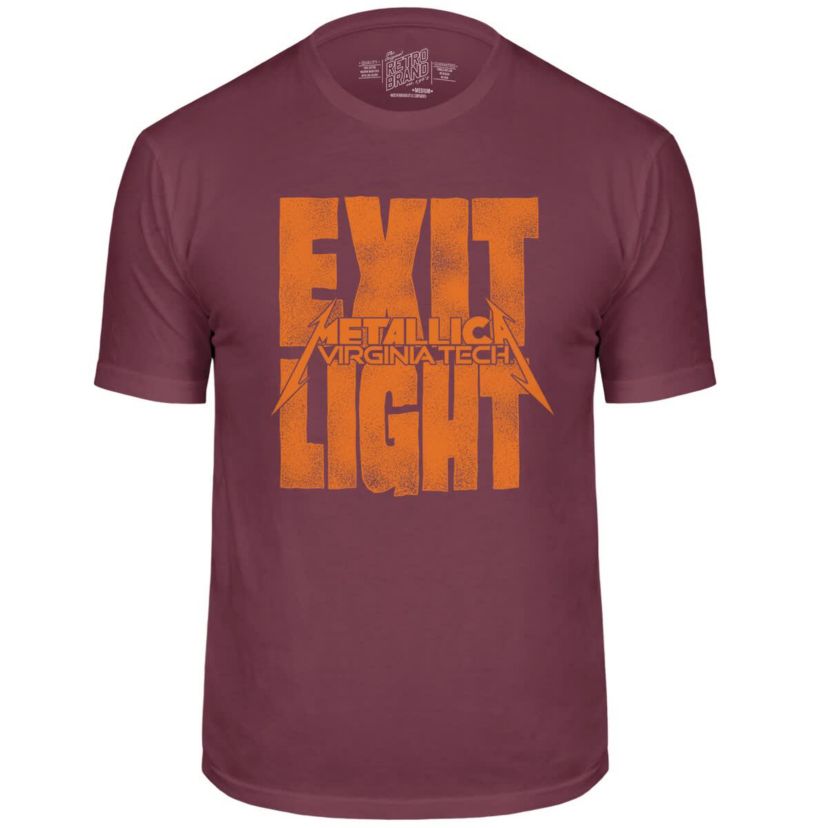 NCAA Virginia Tech Hokies Metallica Retro T-Shirt