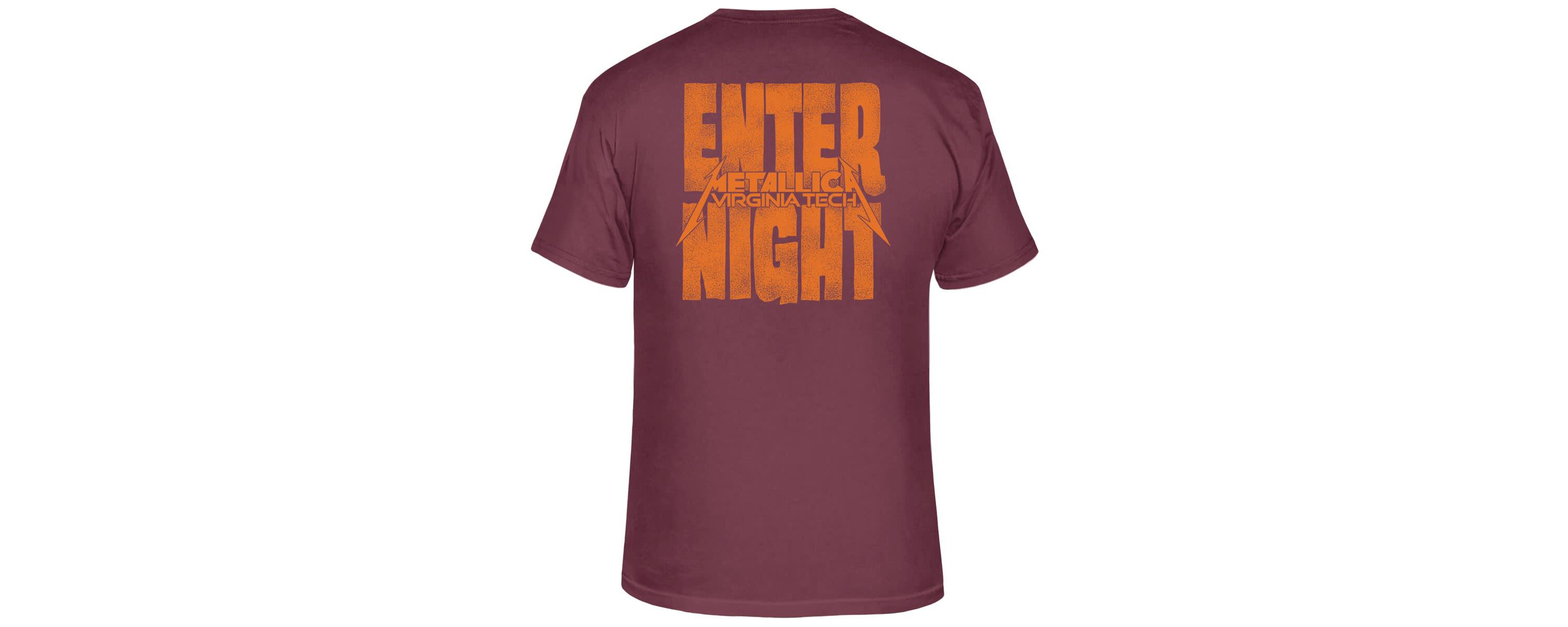 NCAA Virginia Tech Hokies Metallica Retro T-Shirt