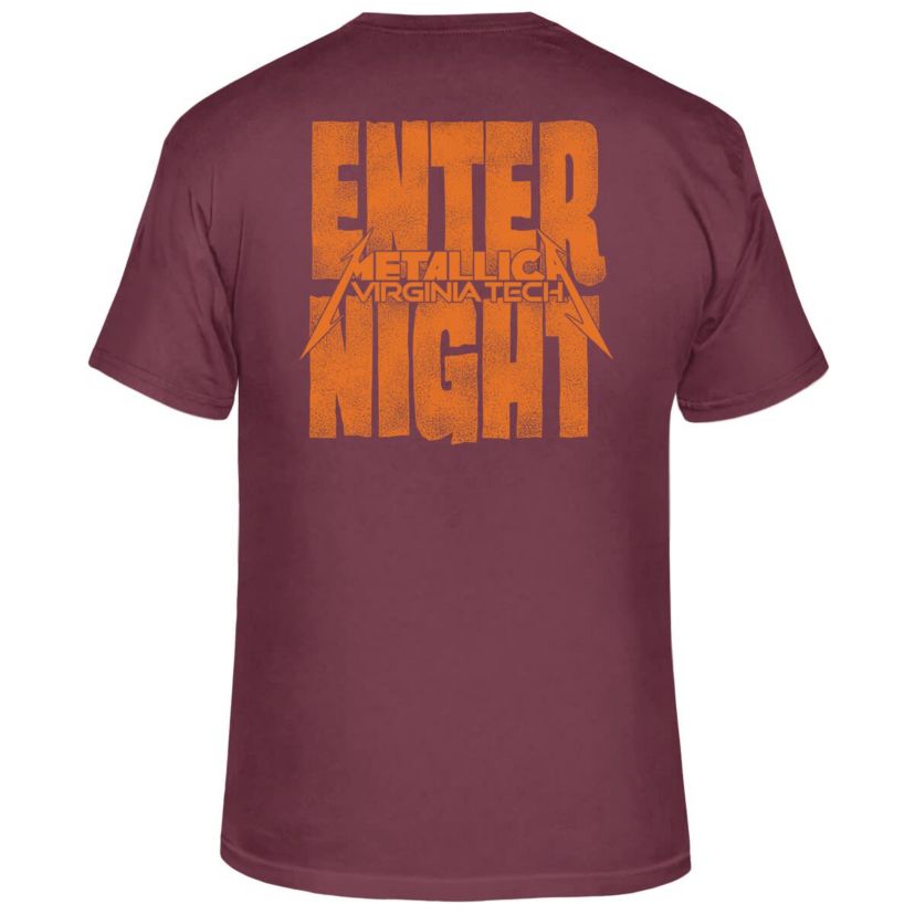 NCAA Virginia Tech Hokies Metallica Retro T-Shirt