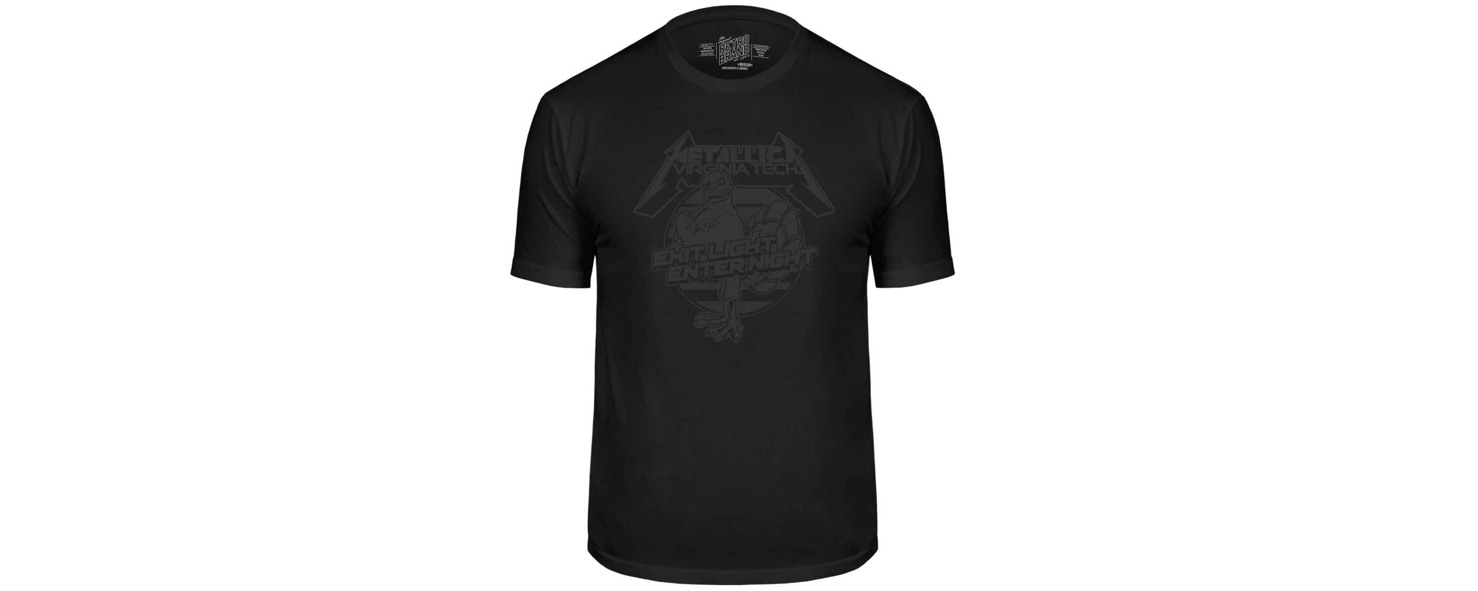 NCAA Virginia Tech Hokies Metallica Retro T-Shirt