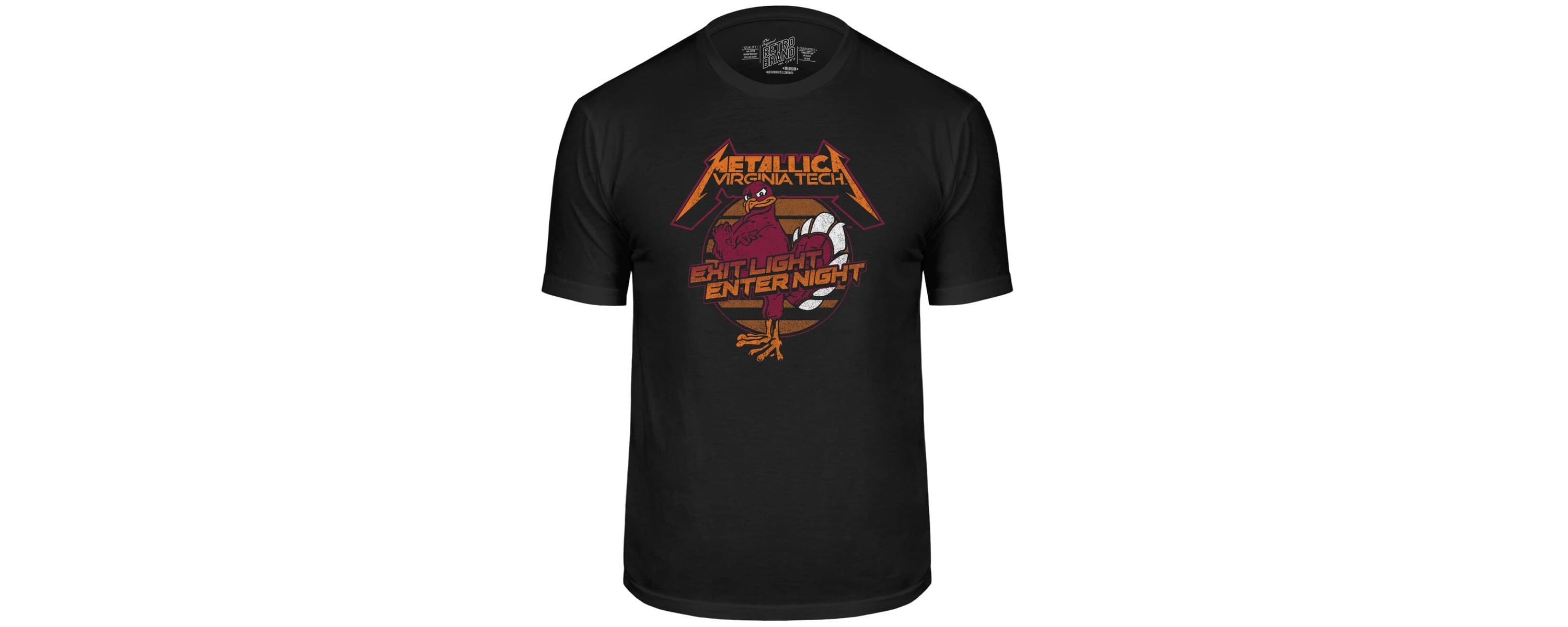 NCAA Virginia Tech Hokies Metallica Retro T-Shirt