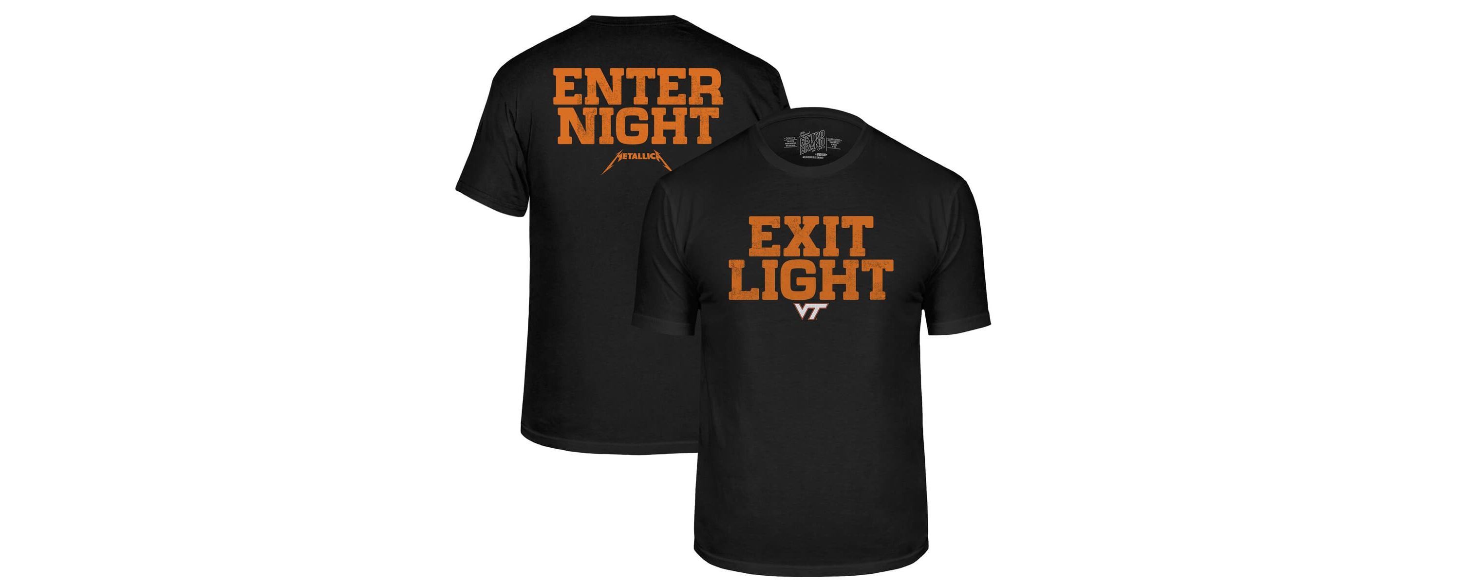 NCAA Virginia Tech Hokies Metallica Retro T-Shirt