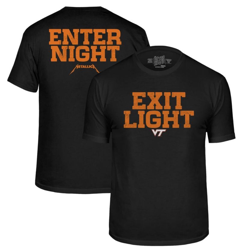 NCAA Virginia Tech Hokies Metallica Retro T-Shirt