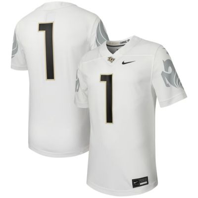 Men's NCAA Nike #1 UCF Knights Untouchable Replica Football Jersey, White, 3XL