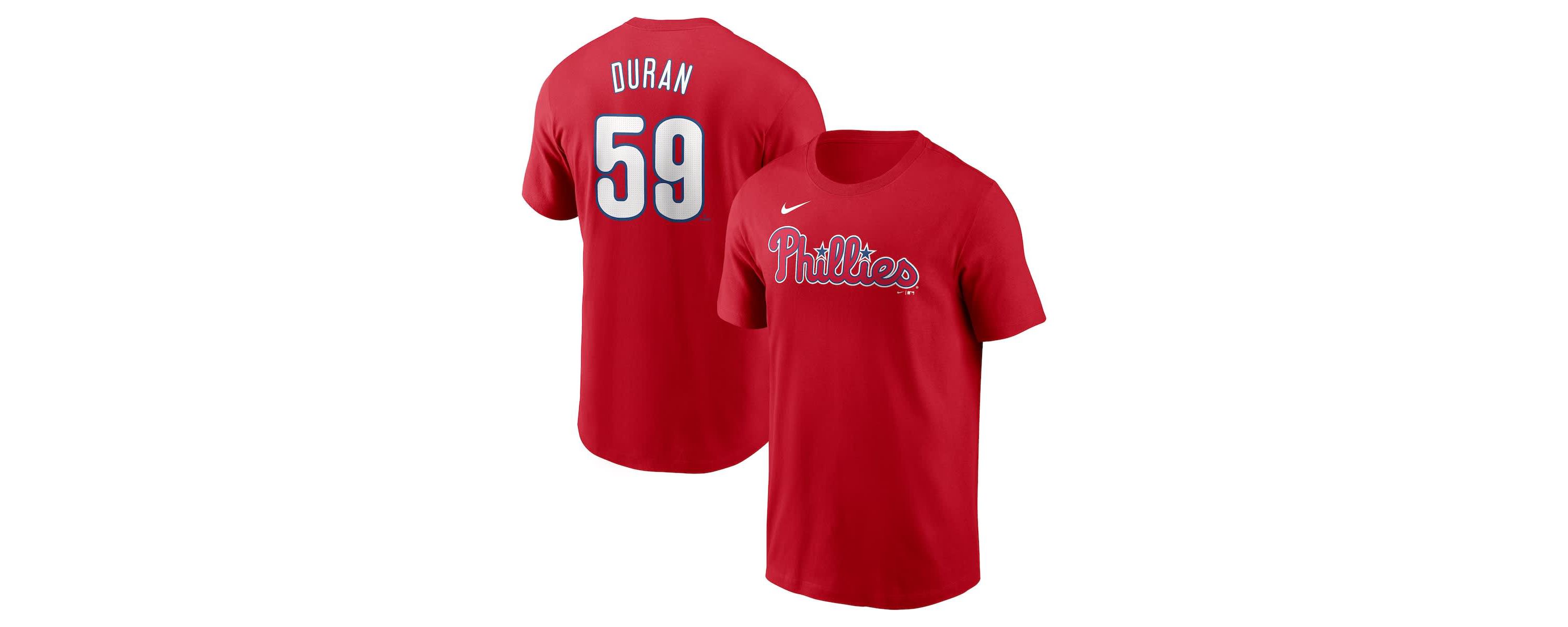 MLB Nike Jhoan Duran Philadelphia Phillies Fuse Name & Number T-Shirt