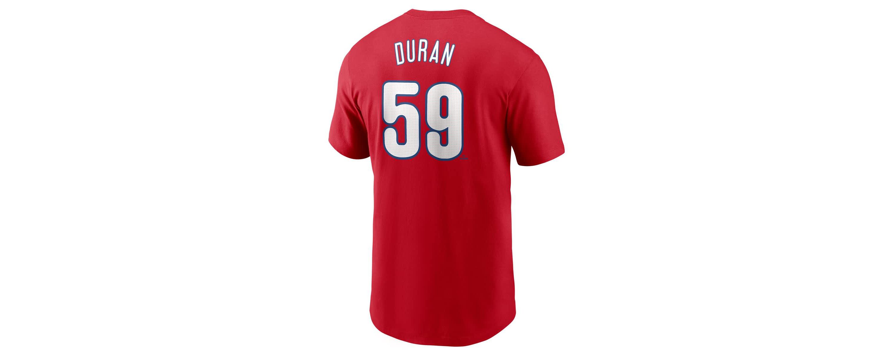 MLB Nike Jhoan Duran Philadelphia Phillies Fuse Name & Number T-Shirt