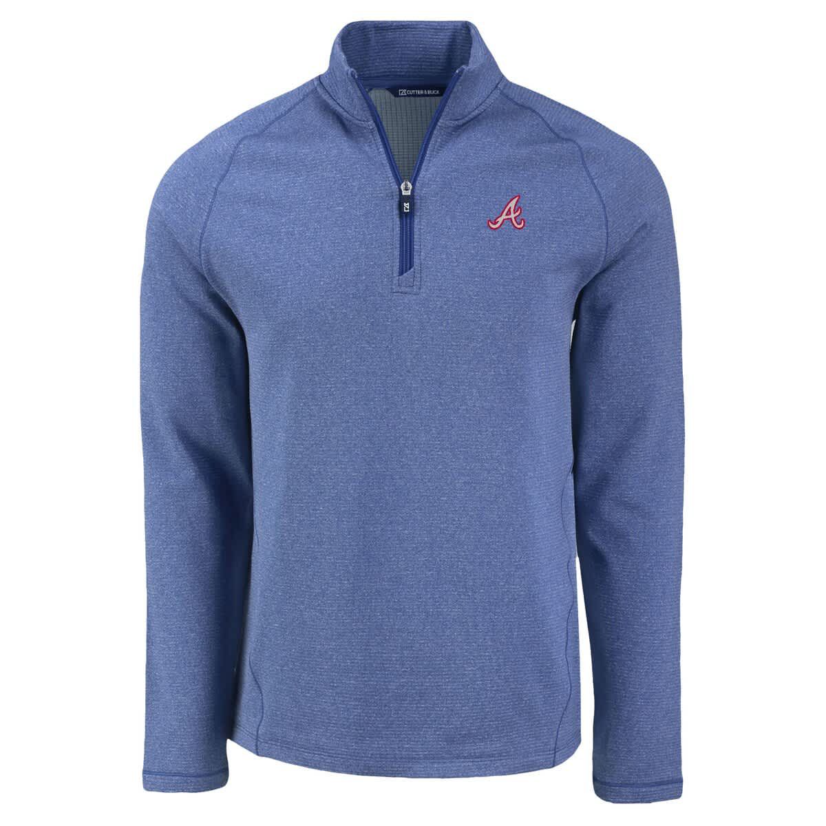 MLB Atlanta Braves Peshastin Eco Fleece Recycled Raglan Quarter-Zip Top