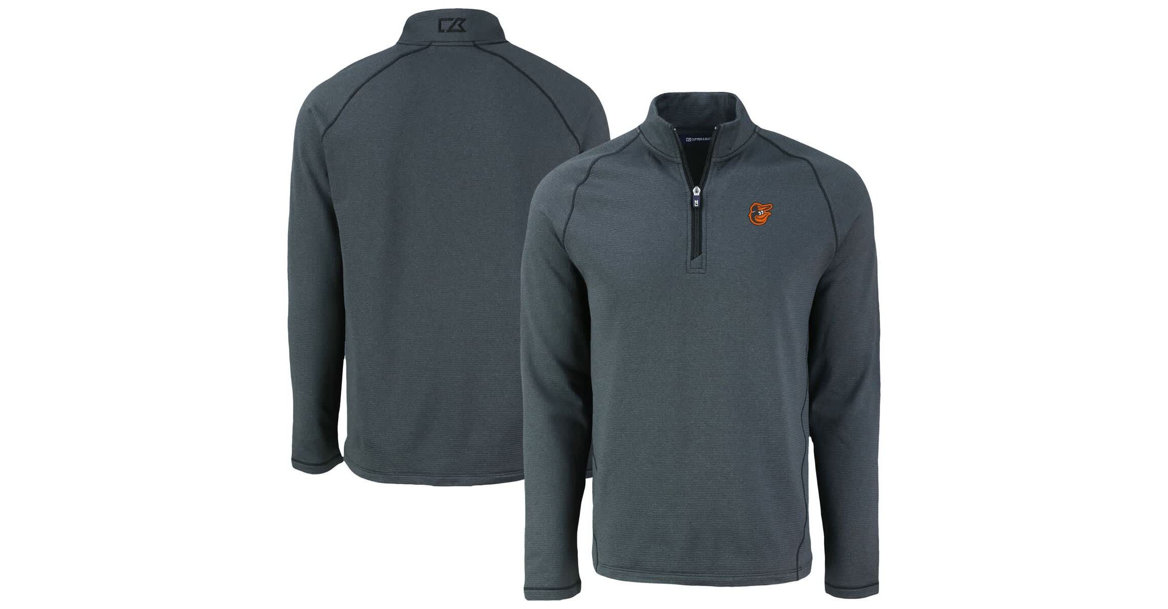 MLB Baltimore Orioles Peshastin Eco Fleece Recycled Raglan Quarter-Zip Top