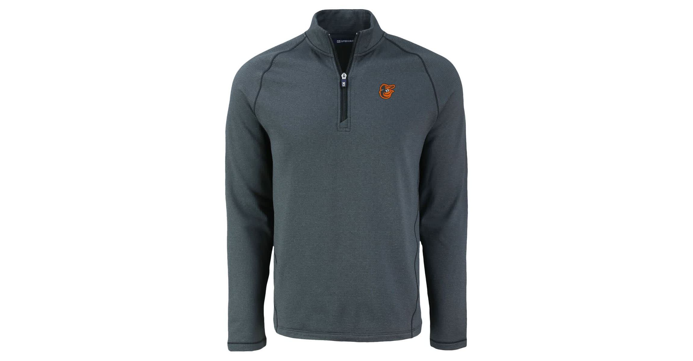 MLB Baltimore Orioles Peshastin Eco Fleece Recycled Raglan Quarter-Zip Top