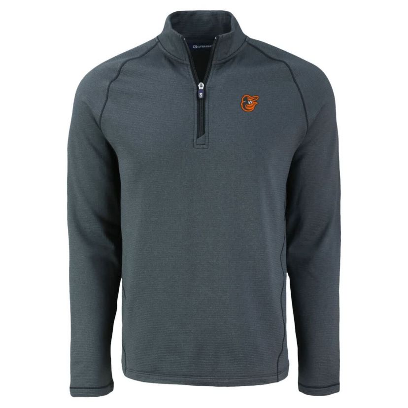 MLB Baltimore Orioles Peshastin Eco Fleece Recycled Raglan Quarter-Zip Top