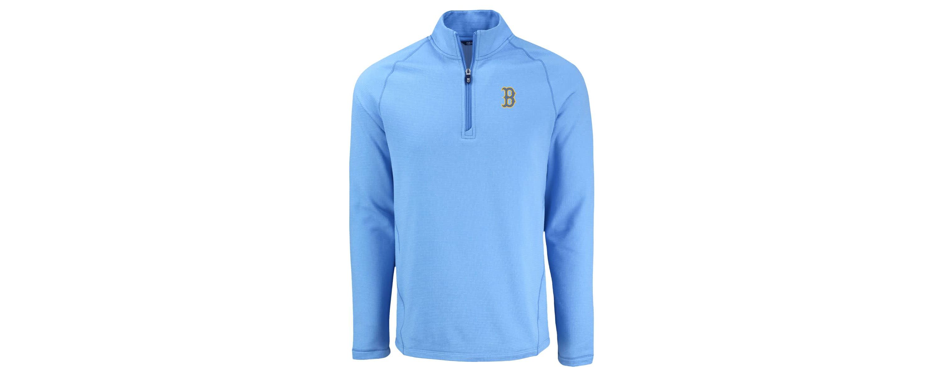 Boston Red Sox MLB Light Boston Sox Peshastin Eco Fleece Recycled Raglan Quarter-Zip Top