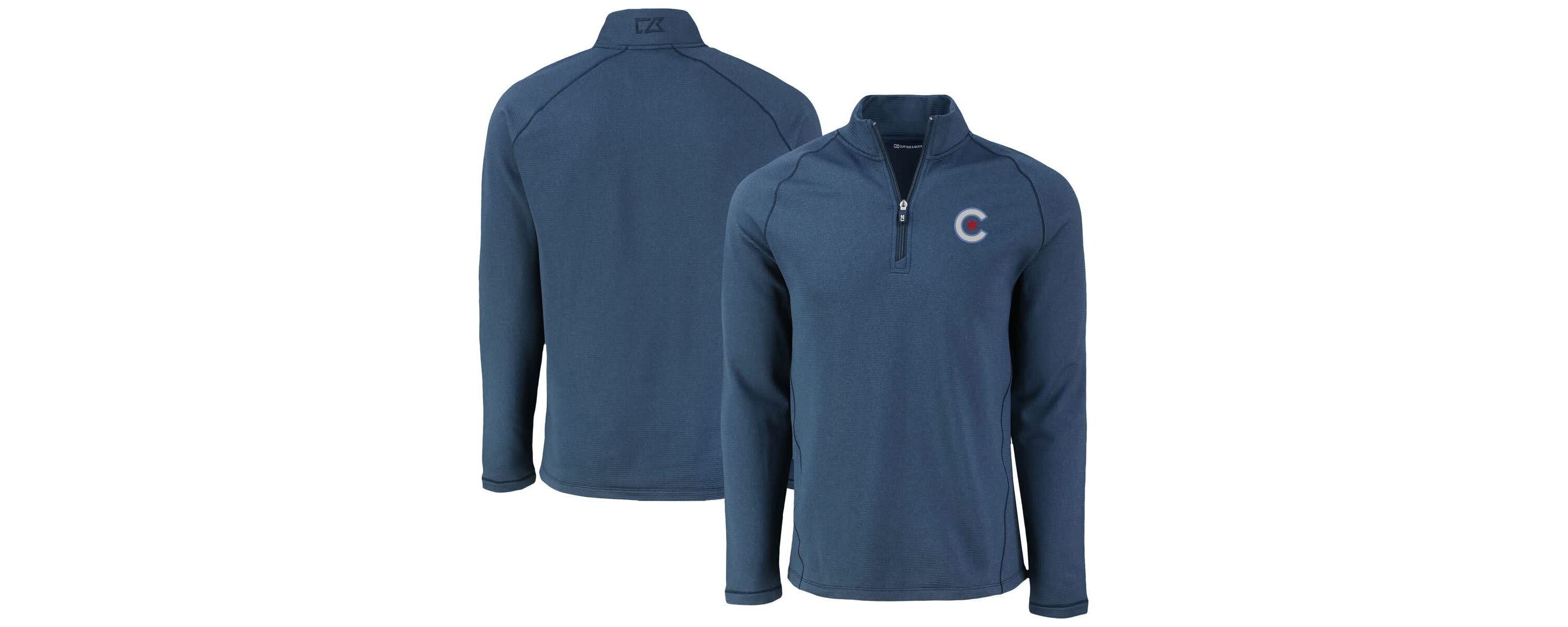 MLB Chicago Cubs Peshastin Eco Fleece Recycled Raglan Quarter-Zip Top