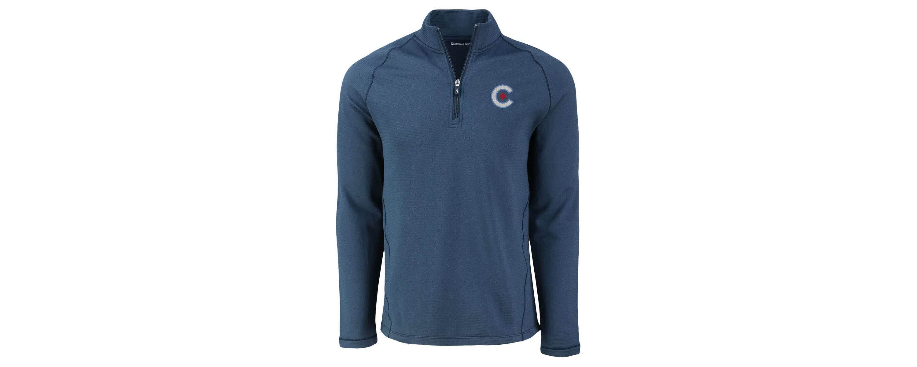 MLB Chicago Cubs Peshastin Eco Fleece Recycled Raglan Quarter-Zip Top