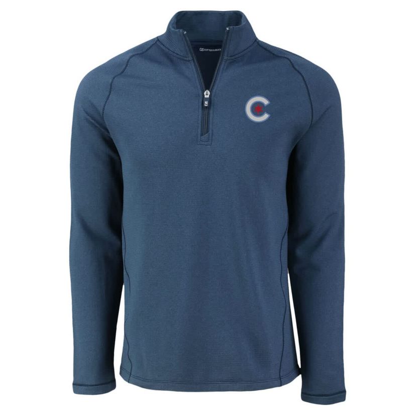 MLB Chicago Cubs Peshastin Eco Fleece Recycled Raglan Quarter-Zip Top