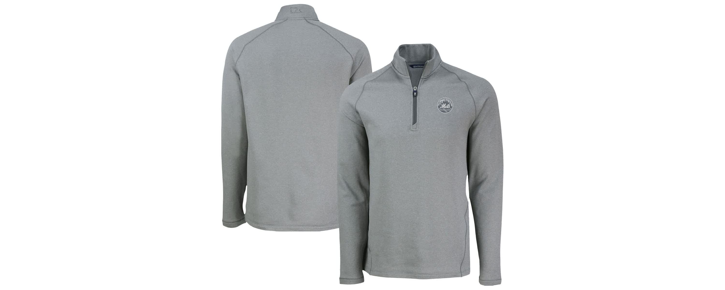 MLB New York Mets Peshastin Eco Fleece Recycled Raglan Quarter-Zip Top