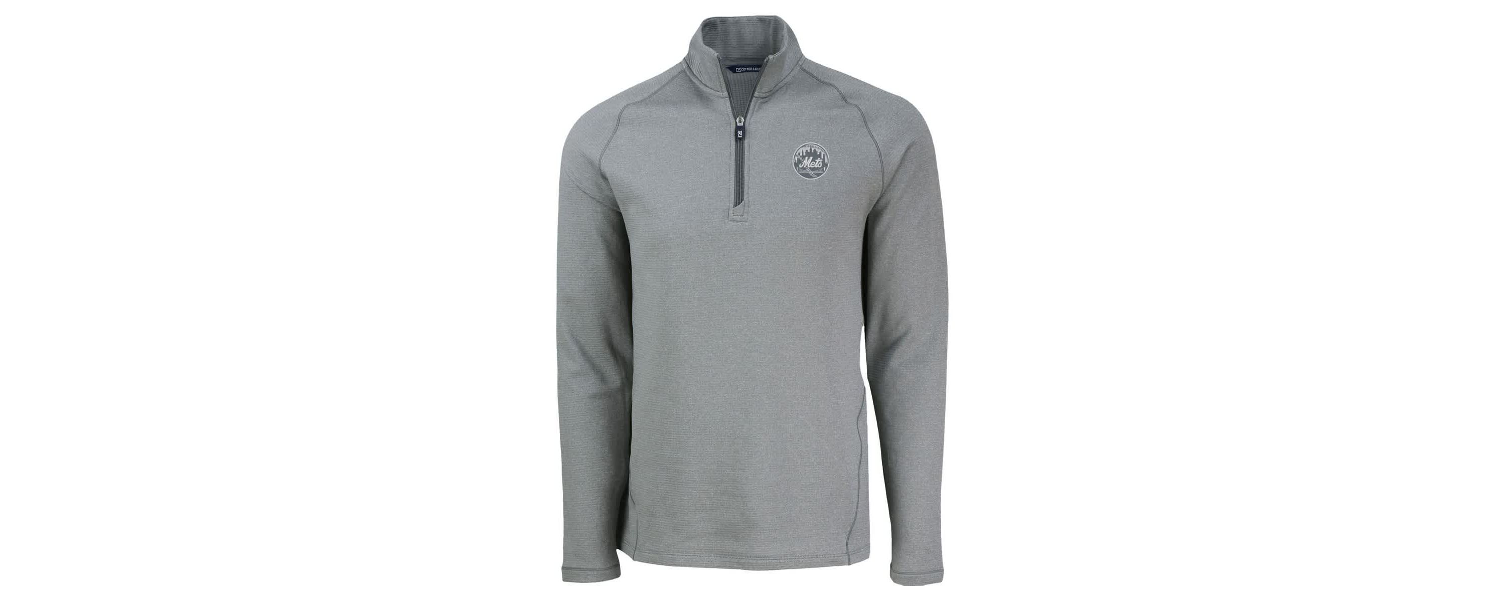 MLB New York Mets Peshastin Eco Fleece Recycled Raglan Quarter-Zip Top