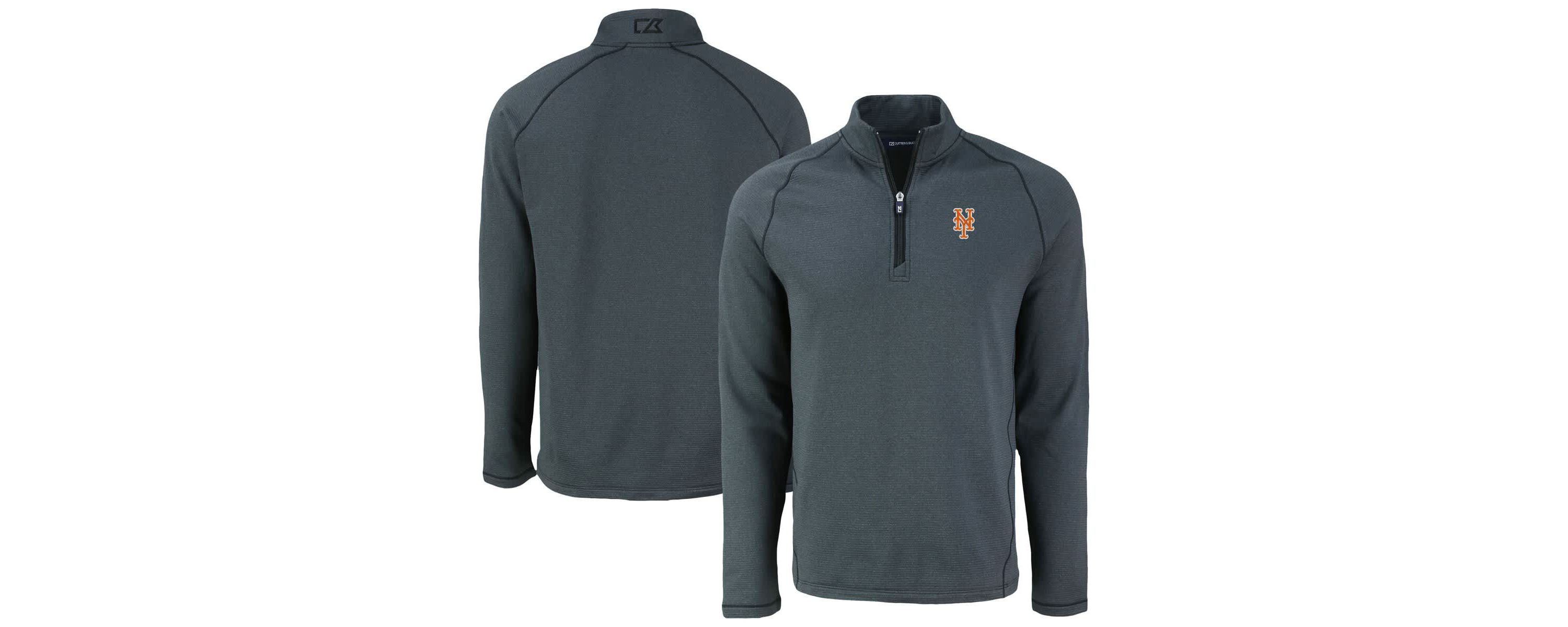 MLB New York Mets Peshastin Eco Fleece Recycled Raglan Quarter-Zip Top