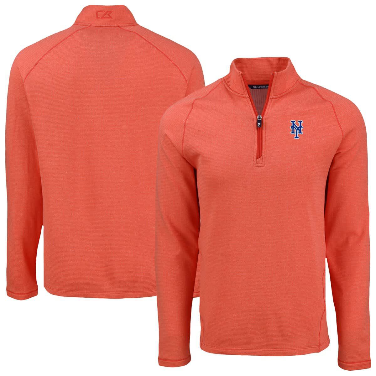 MLB New York Mets Peshastin Eco Fleece Recycled Raglan Quarter-Zip Top