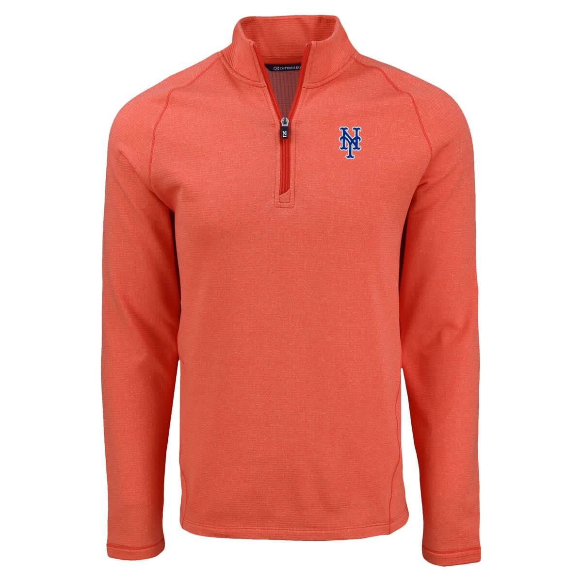 MLB New York Mets Peshastin Eco Fleece Recycled Raglan Quarter-Zip Top