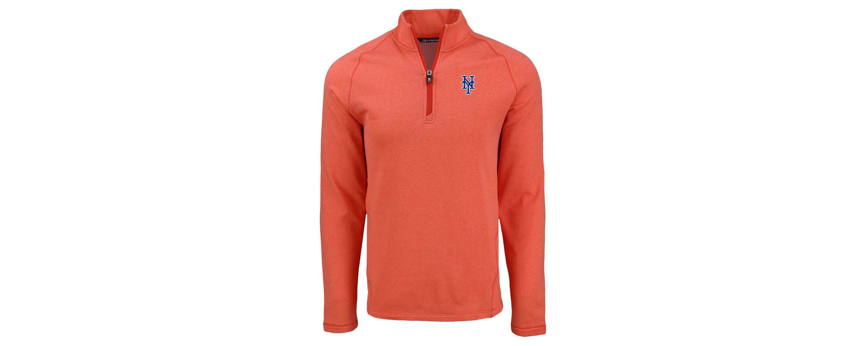 MLB New York Mets Peshastin Eco Fleece Recycled Raglan Quarter-Zip Top