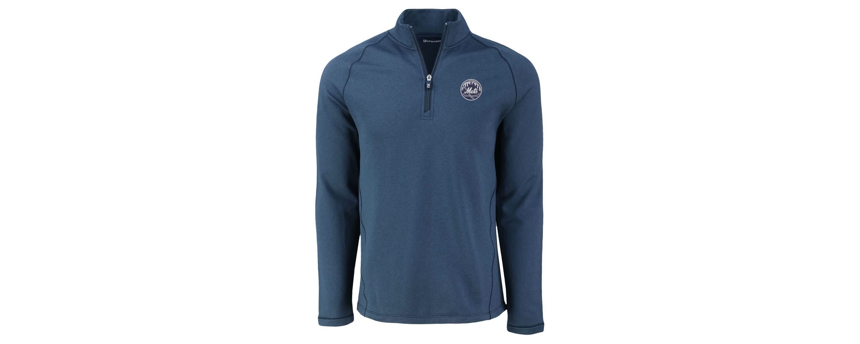 MLB New York Mets Peshastin Eco Fleece Recycled Raglan Quarter-Zip Top