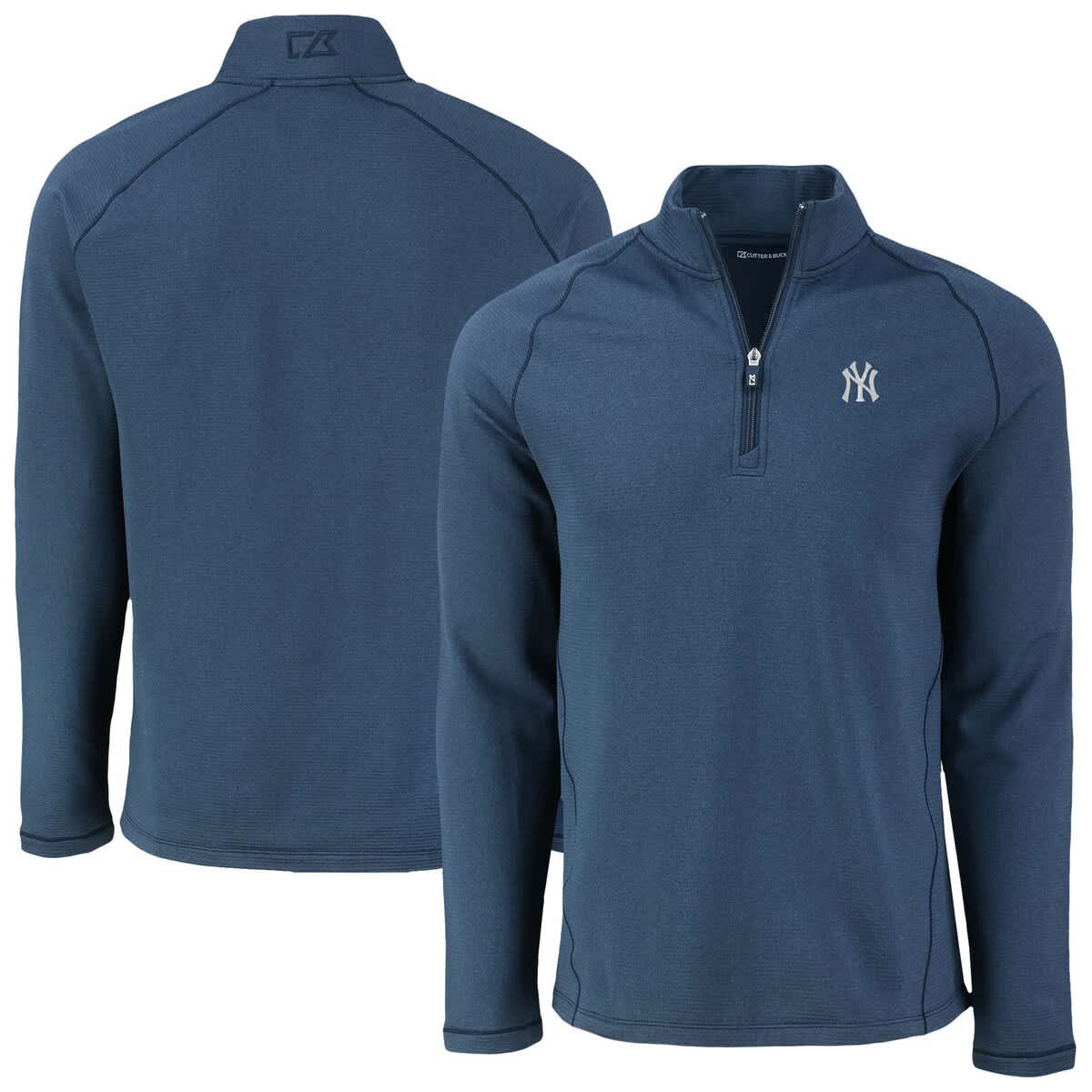 MLB New York Yankees Peshastin Eco Fleece Recycled Raglan Quarter-Zip Top