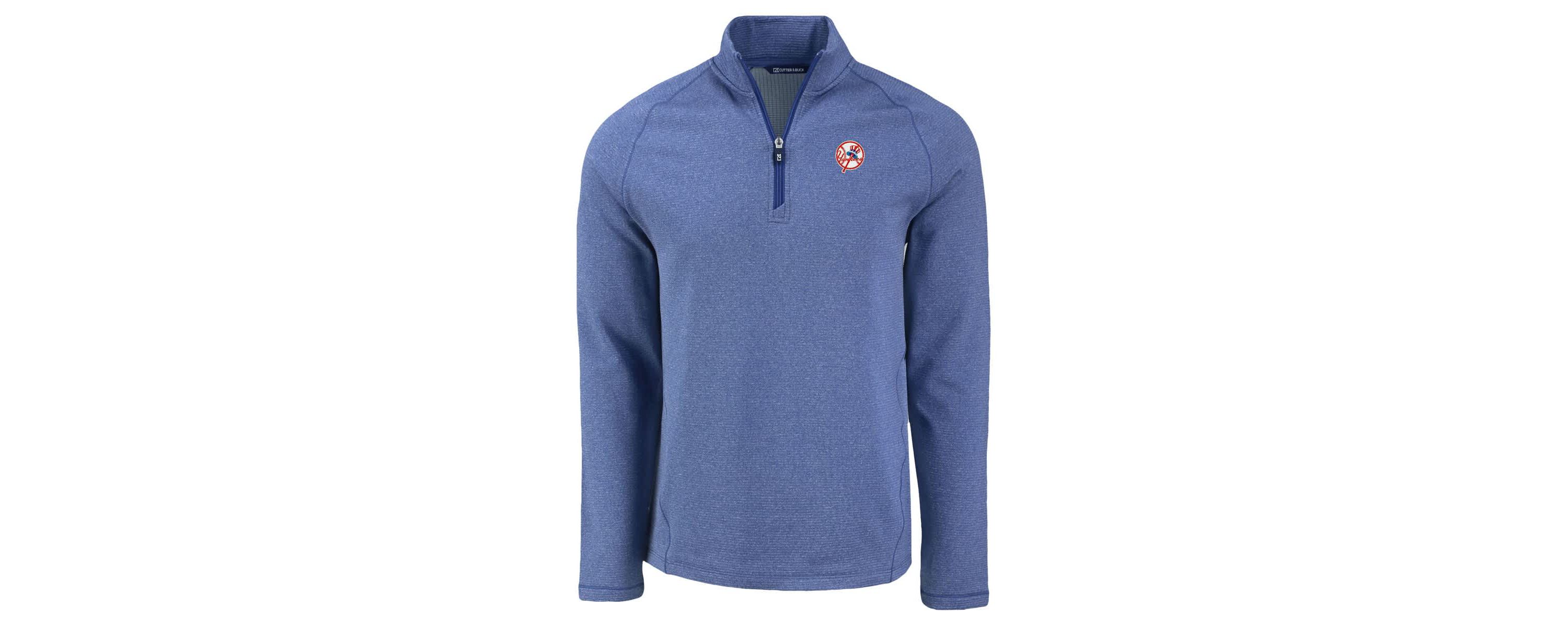 MLB New York Yankees Peshastin Eco Fleece Recycled Raglan Quarter-Zip Top