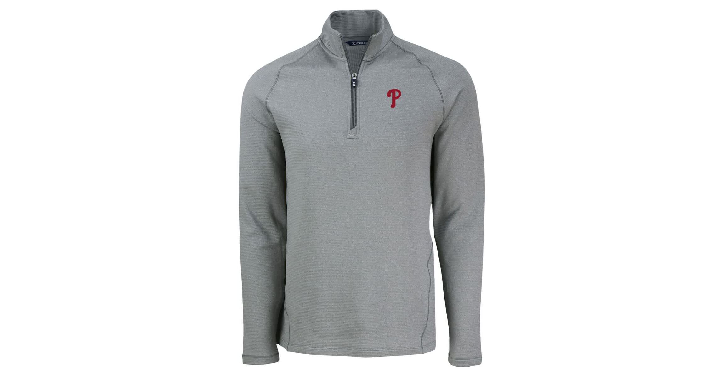 MLB Philadelphia Phillies Peshastin Eco Fleece Recycled Raglan Quarter-Zip Top