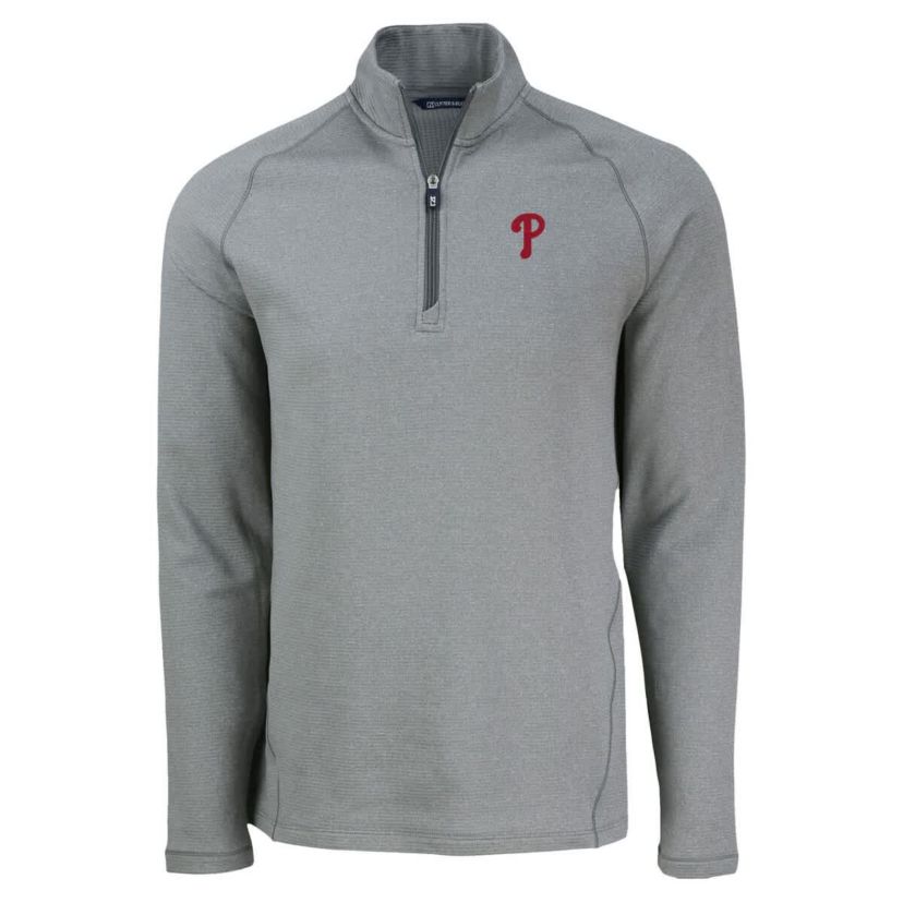 MLB Philadelphia Phillies Peshastin Eco Fleece Recycled Raglan Quarter-Zip Top