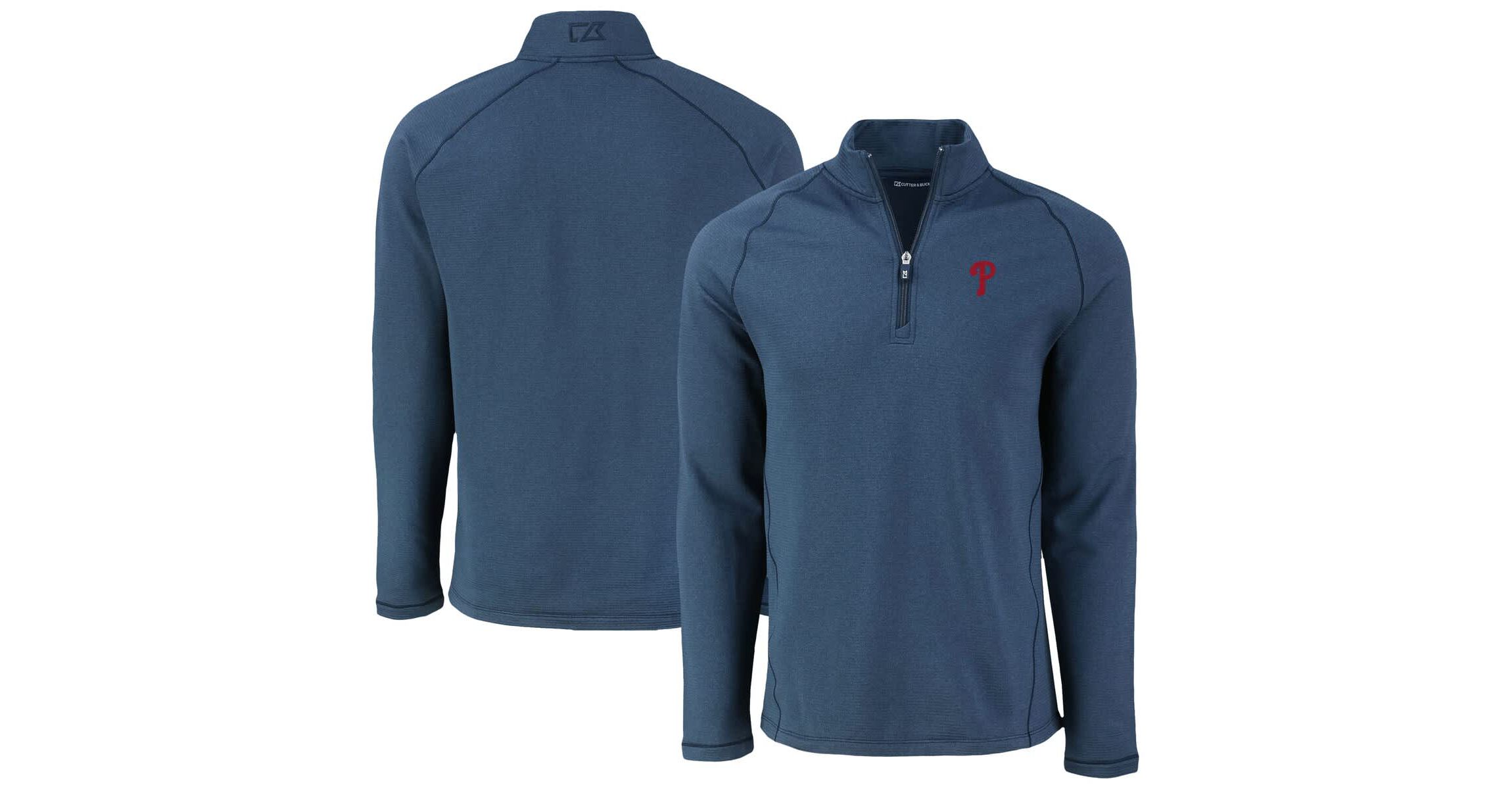 MLB Philadelphia Phillies Peshastin Eco Fleece Recycled Raglan Quarter-Zip Top