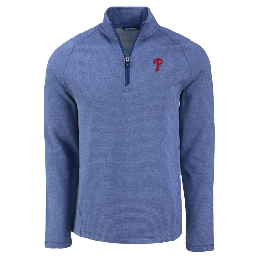 MLB Philadelphia Phillies Peshastin Eco Fleece Recycled Raglan Quarter-Zip Top