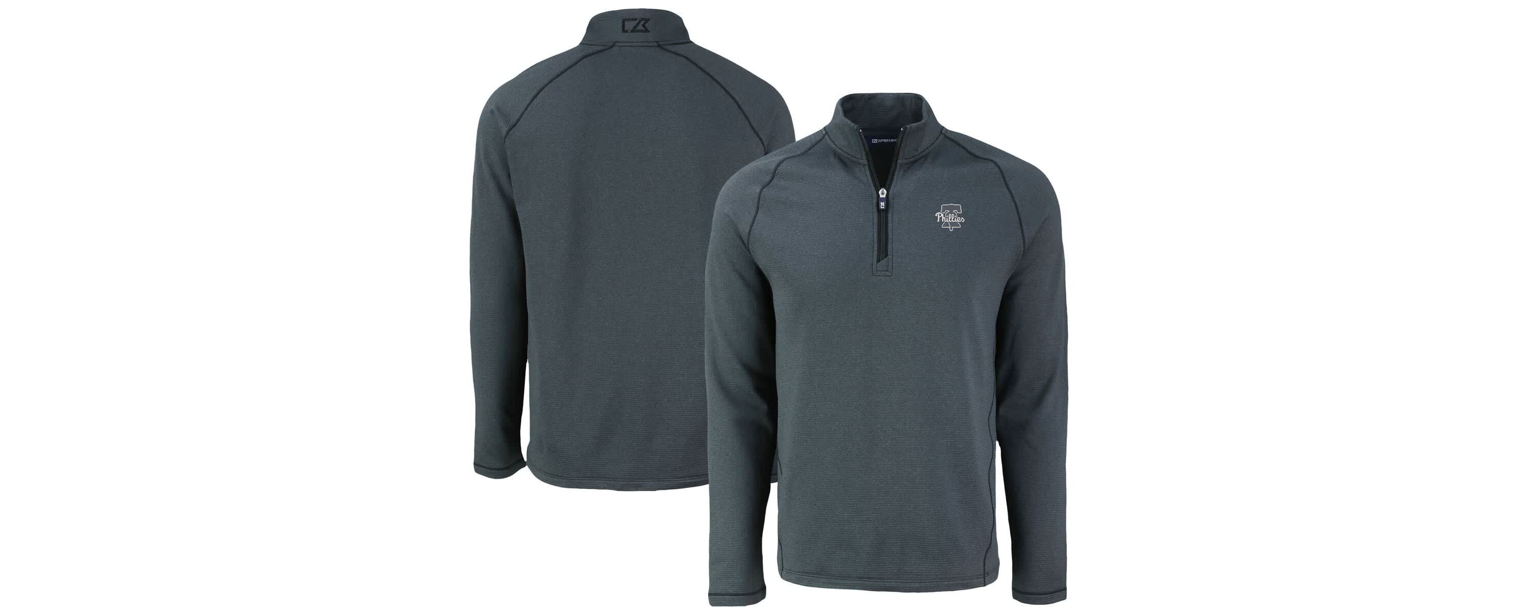 MLB Philadelphia Phillies Peshastin Eco Fleece Recycled Raglan Quarter-Zip Top