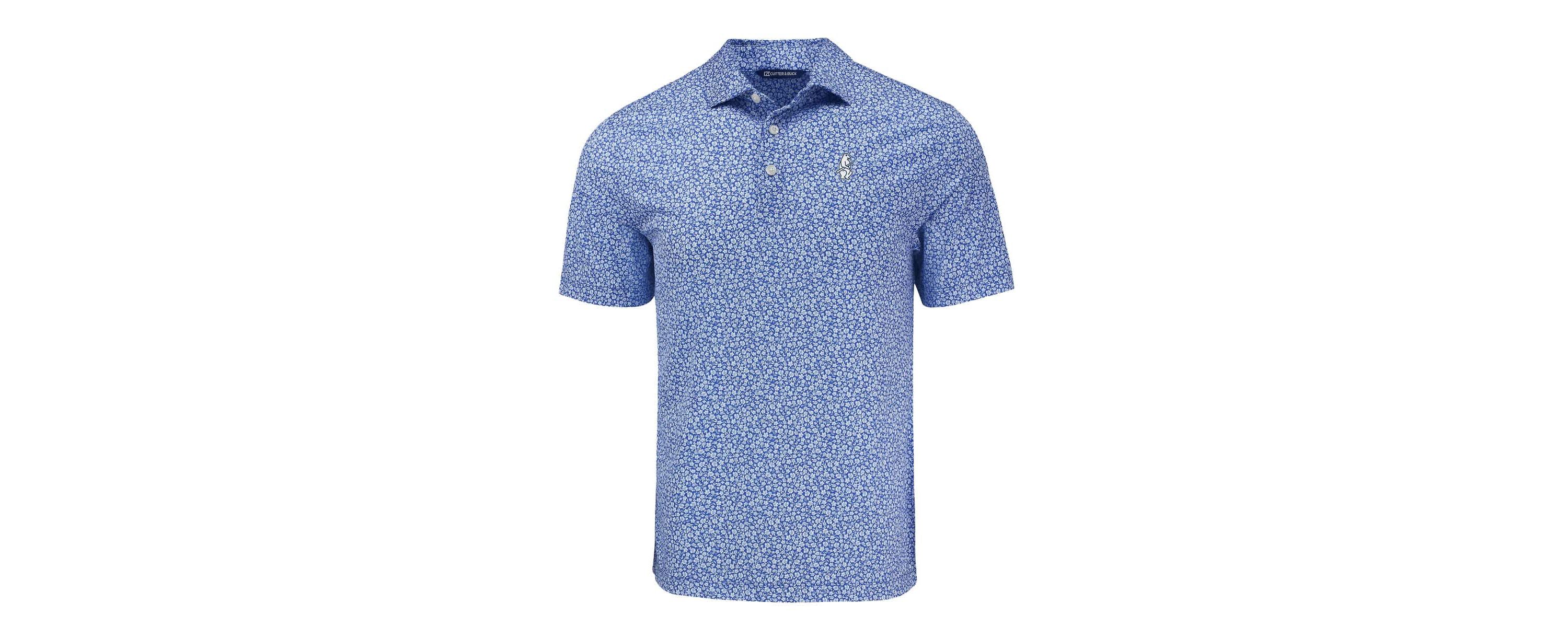 MLB Chicago Cubs Pike Eco Flora Print Recycled Polo