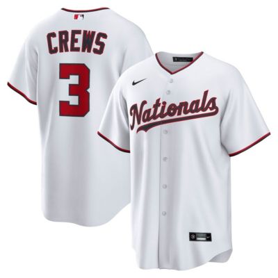Men's MLB Nike Dylan Crews Washington Nationals Home Replica Jersey