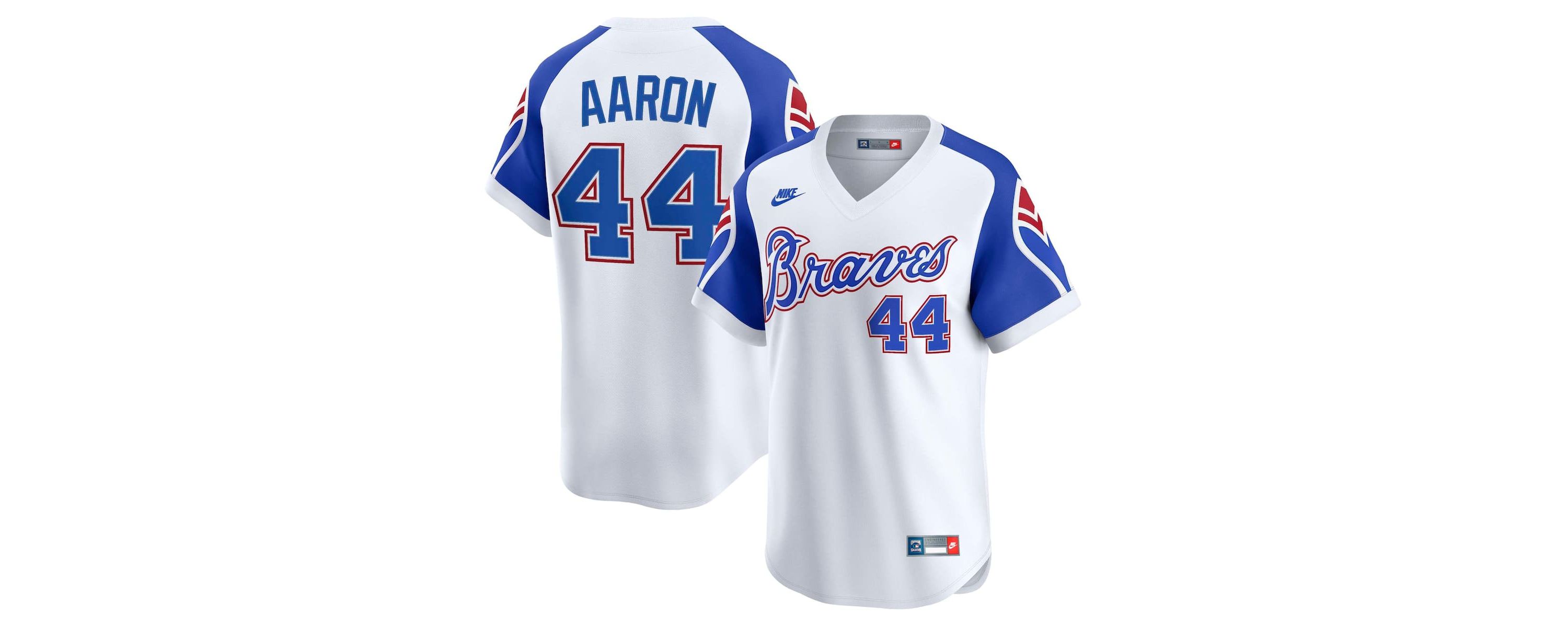 MLB Nike Hank Aaron Atlanta Braves Throwback Cooperstown Collection Limited Jersey