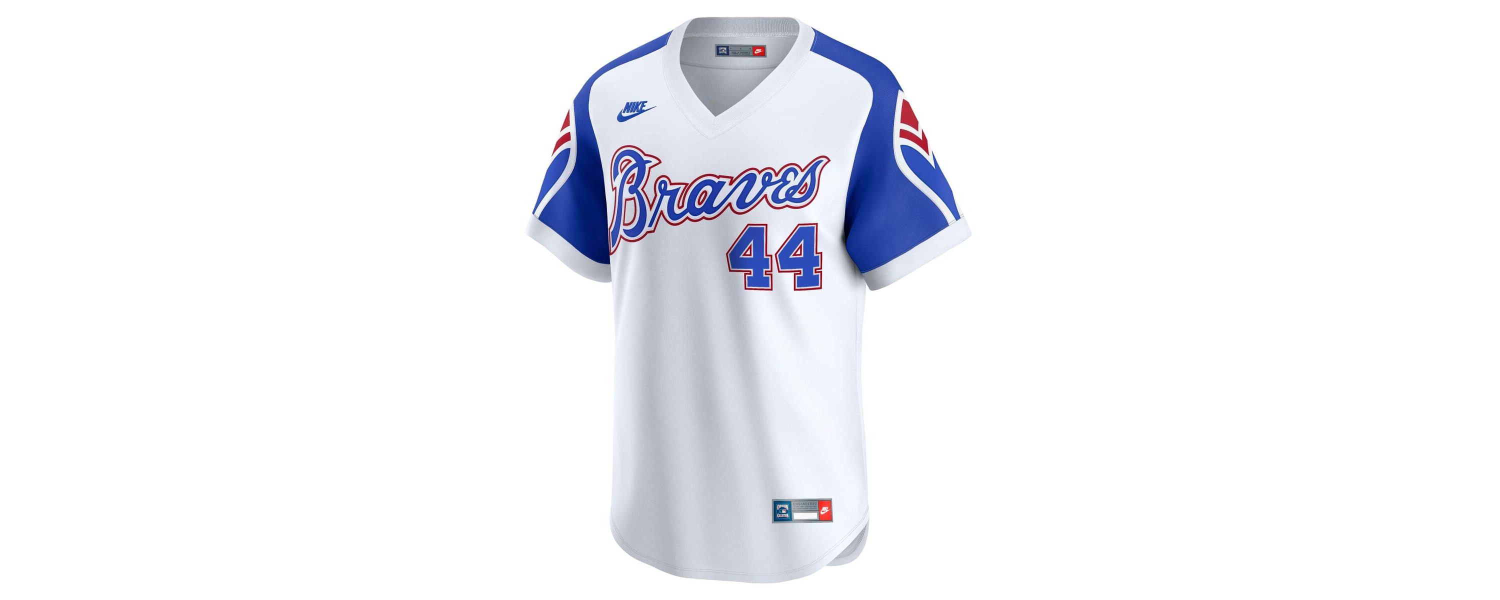 MLB Nike Hank Aaron Atlanta Braves Throwback Cooperstown Collection Limited Jersey