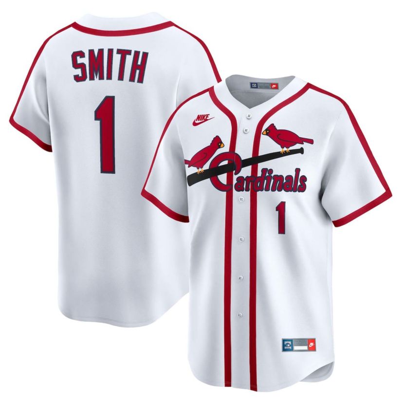 MLB Nike Ozzie Smith St. Louis Cardinals Throwback Cooperstown Collection Limited Jersey