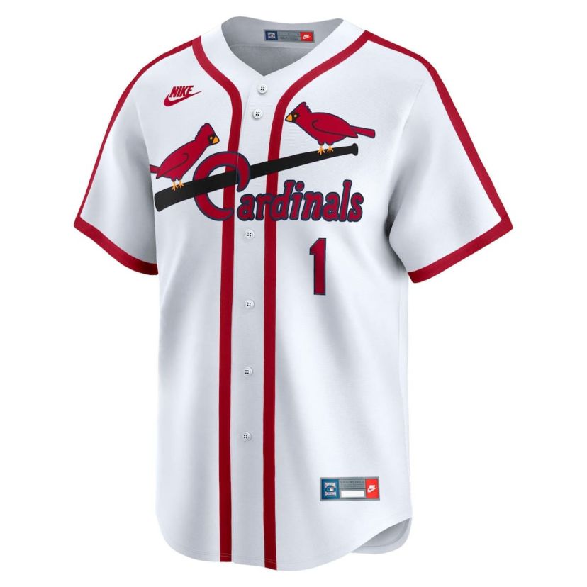 MLB Nike Ozzie Smith St. Louis Cardinals Throwback Cooperstown Collection Limited Jersey