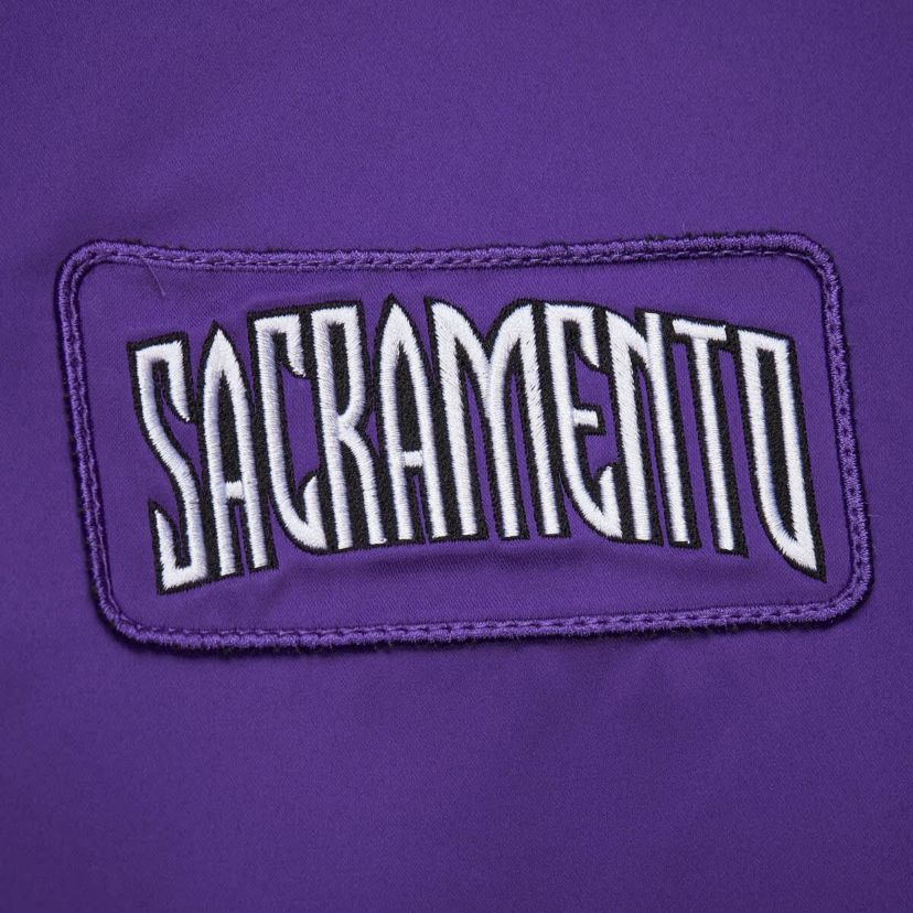 NBA Sacramento Kings Hardwood Classics Nights Team Leader Satin Full-Zip Jacket