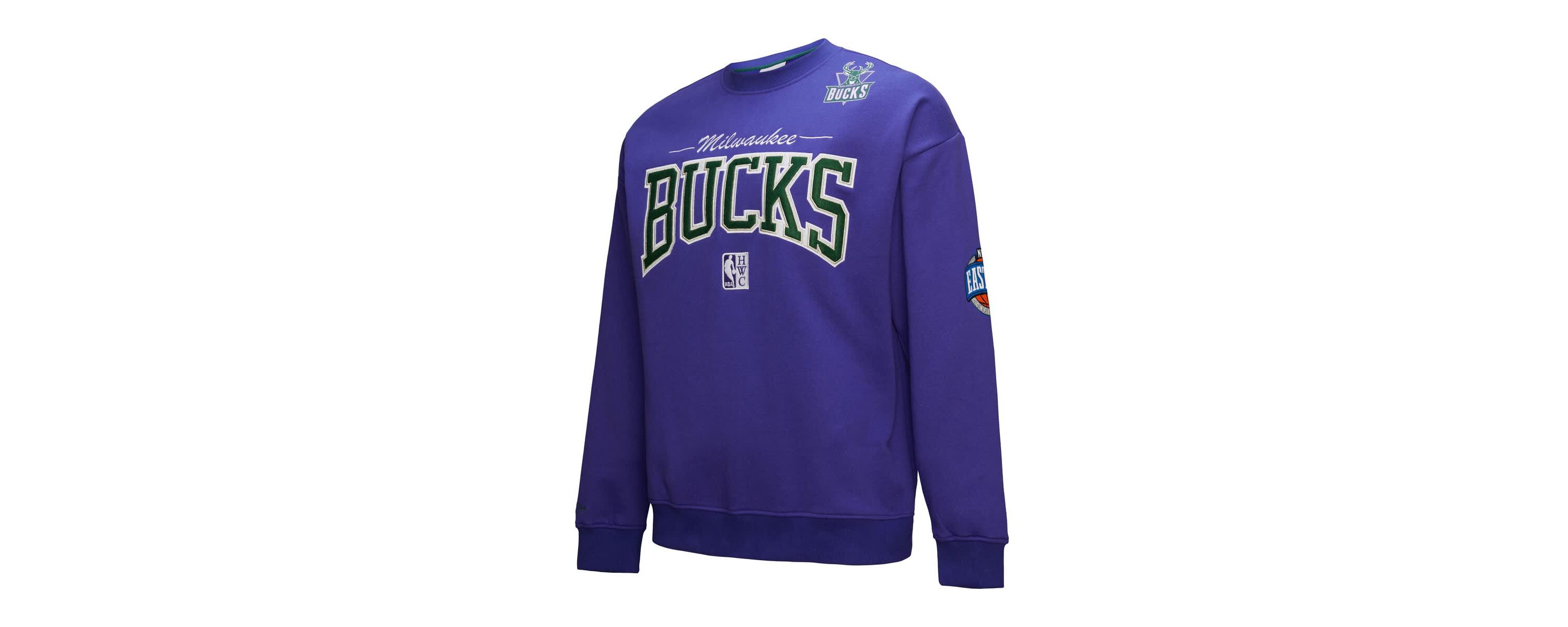 NBA Milwaukee Bucks Hardwood Classics There & Back 2.0 Vintage Pullover Sweatshirt