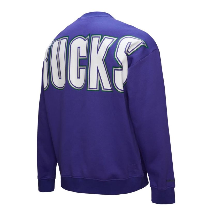 NBA Milwaukee Bucks Hardwood Classics There & Back 2.0 Vintage Pullover Sweatshirt