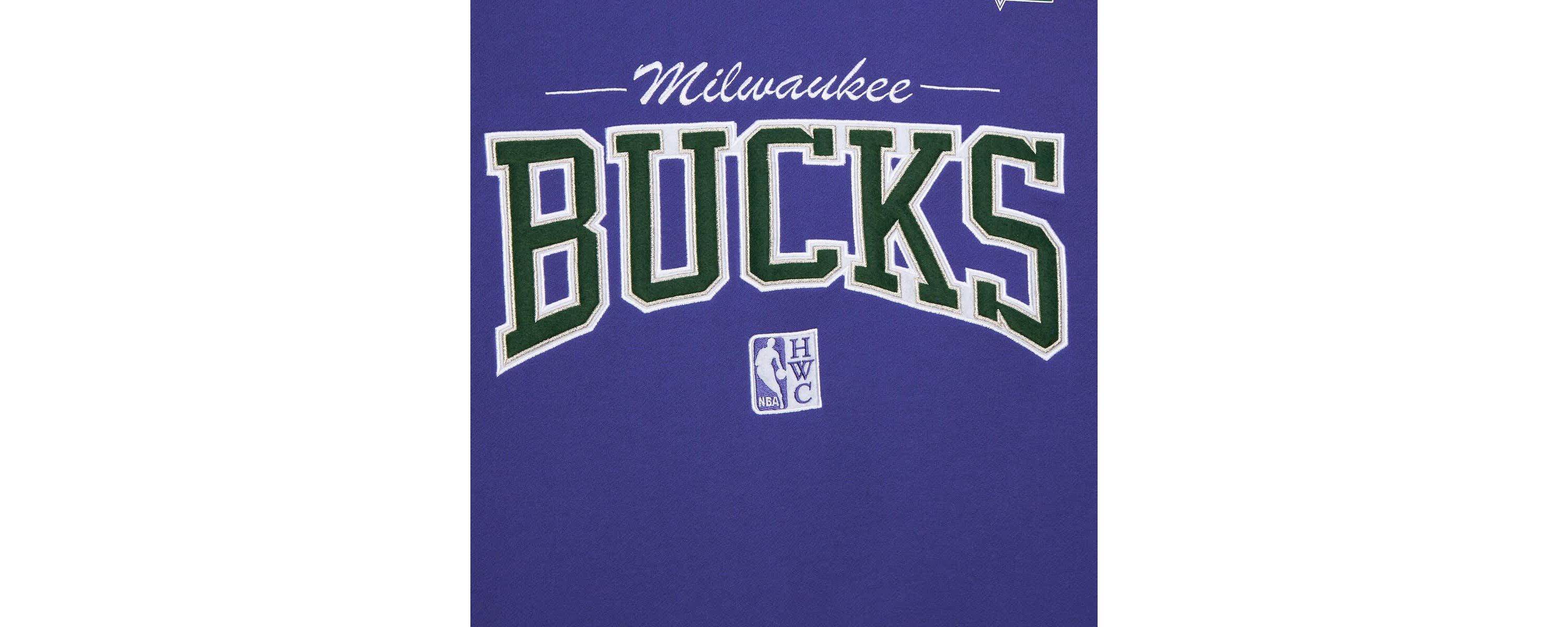 NBA Milwaukee Bucks Hardwood Classics There & Back 2.0 Vintage Pullover Sweatshirt