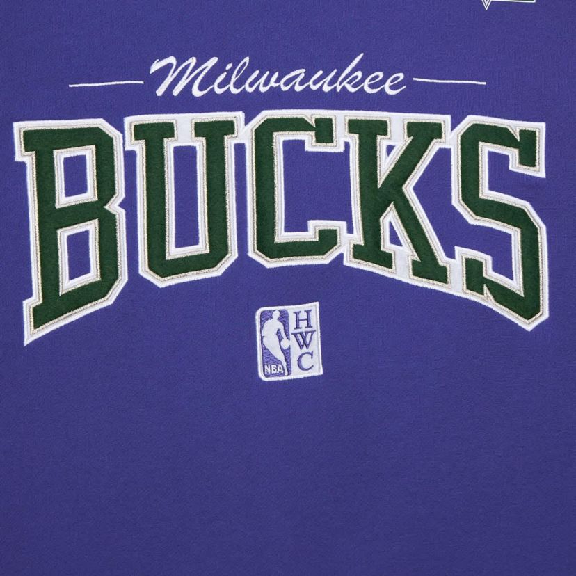 NBA Milwaukee Bucks Hardwood Classics There & Back 2.0 Vintage Pullover Sweatshirt