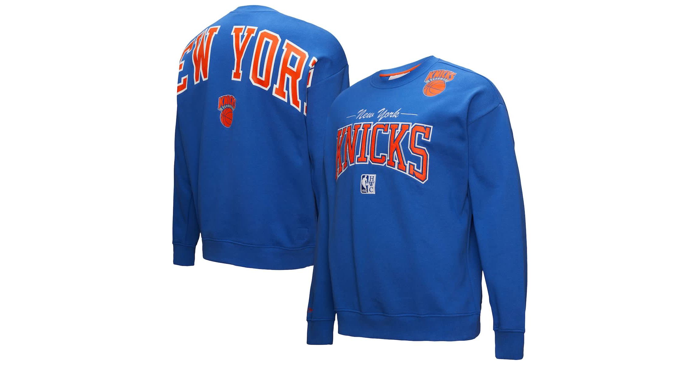 NBA New York Knicks Hardwood Classics There & Back 2.0 Vintage Pullover Sweatshirt